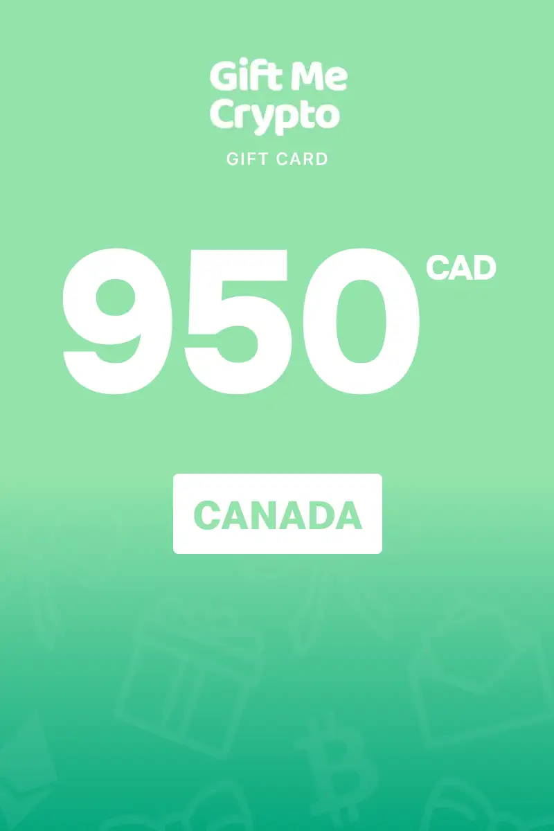 Gift Me Crypto 950 CAD Gift Card (Canada) - Digital Key