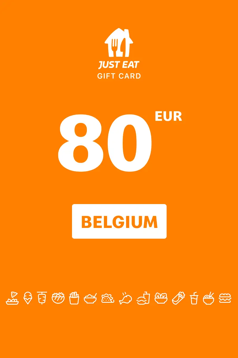 Just Eat 80 EUR Gift Card (Belgium) - Digital Key