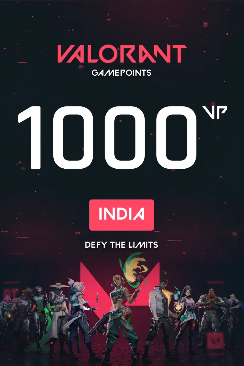 Buy VALORANT 1000 Valorant Points (India) - Digital Key