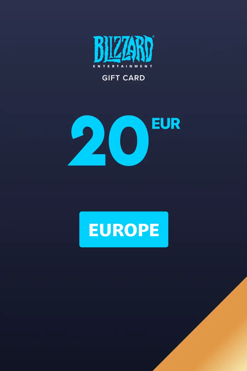 Blizzard 20 EUR Gift Card (Europe) - Digital Key