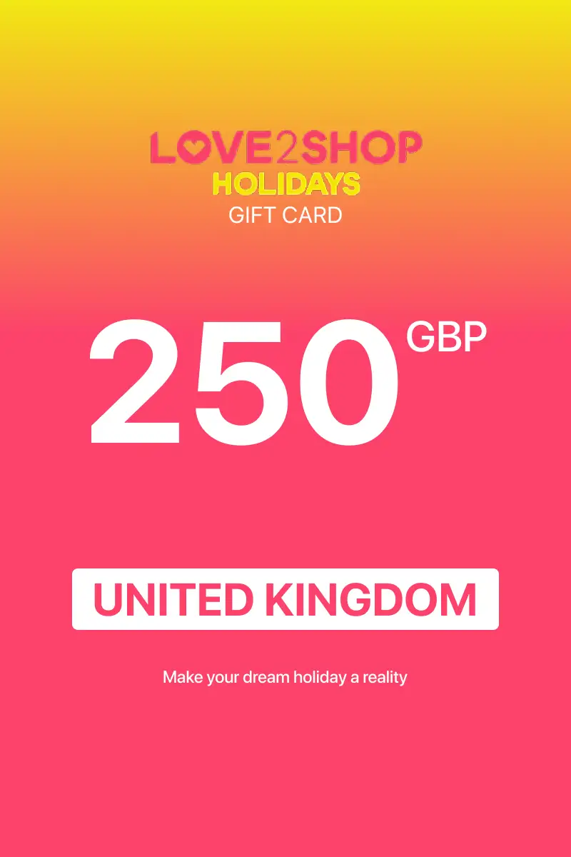 Love2Shop Holidays 250 GBP Gift Card (United Kingdom) - Digital Key