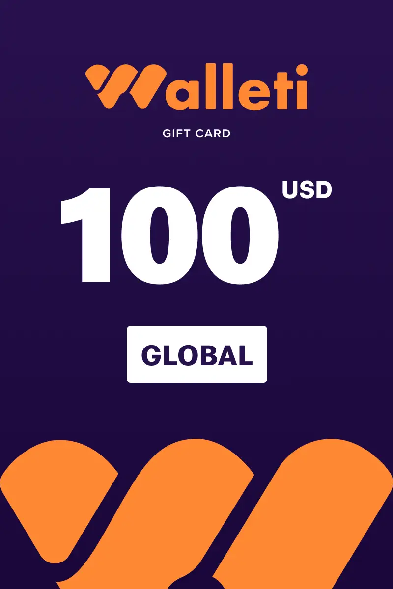 Walleti 100 USD Gift Card (Global) - Digital Key