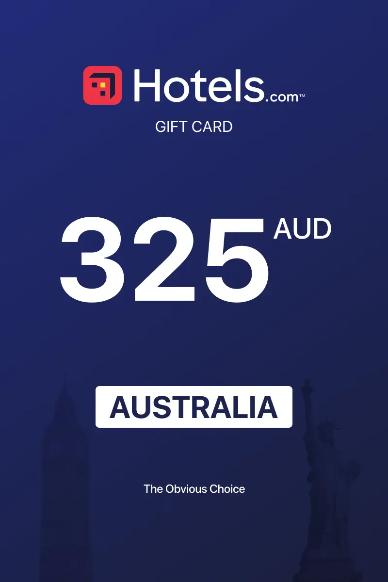 Hotels.com 325 AUD Gift Card (Australia) - Digital Key