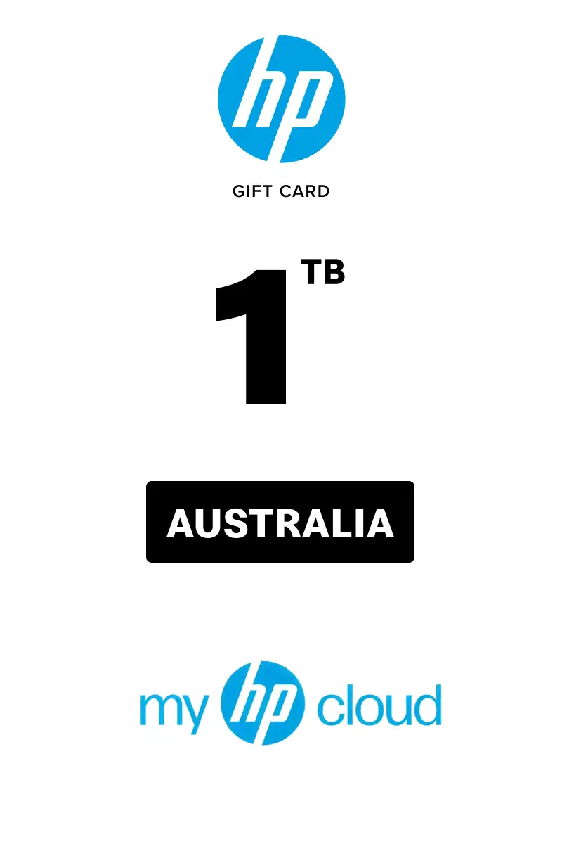 myHPcloud Cloud Storage Platform One-Time Payment 1 TB Gift Card (Australia) - Digital Key