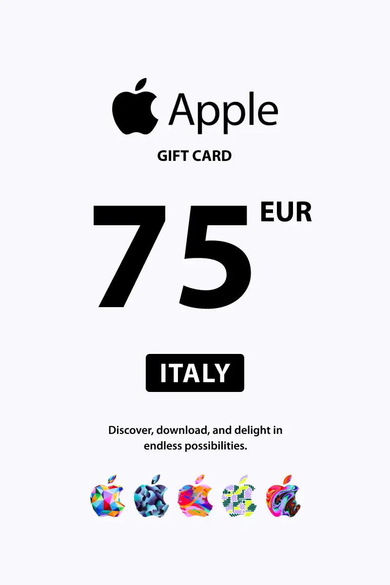 Apple 75 EUR Gift Card (Italy) - Digital Key afbeelding 1