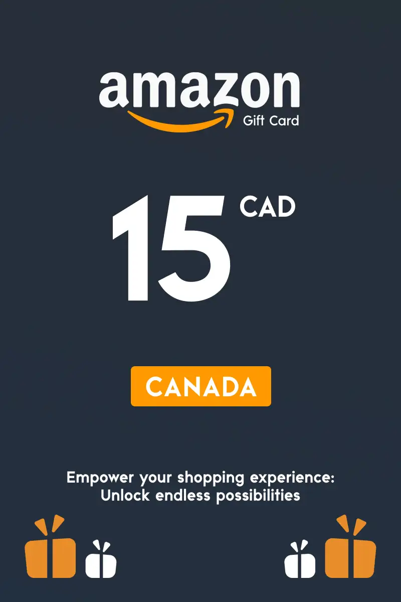 Amazon 15 CAD Gift Card (Canada) - Digital Key
