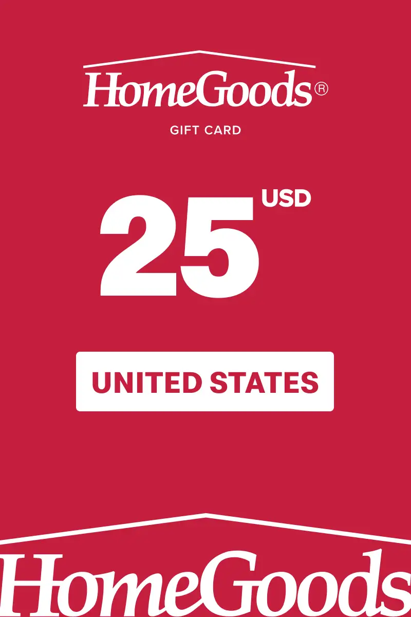 Homegoods 25 USD Gift Card (United States) - Digital Key