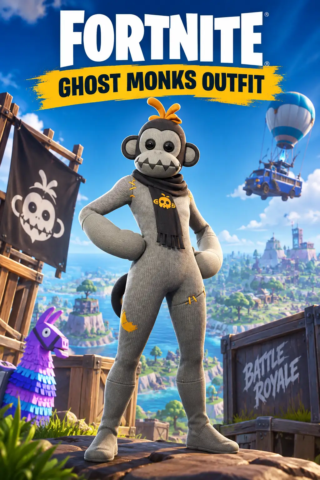 Fortnite - Ghost Monks Outfit DLC (Europe) (PC) - Epic Games - Digital Key
