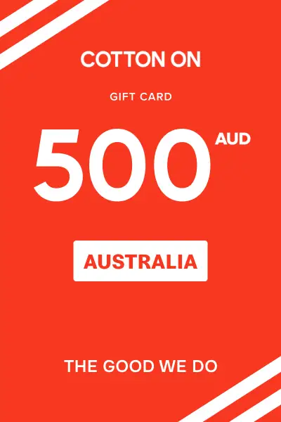 Cotton On Group 500 AUD Gift Card (Australia) - Digital Key