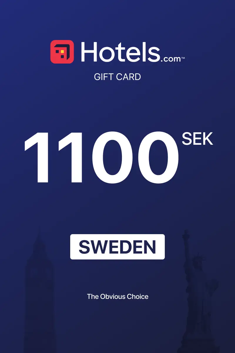 Hotels.com 1100 SEK Gift Card (Sweden) - Digital Key