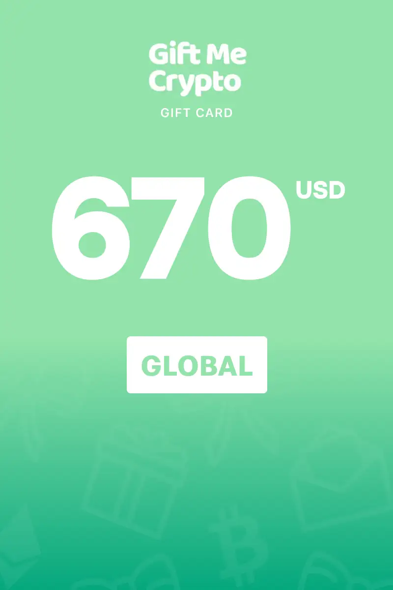 Gift Me Crypto (USDC) 670 USD Gift Card (Global) - Digital Key