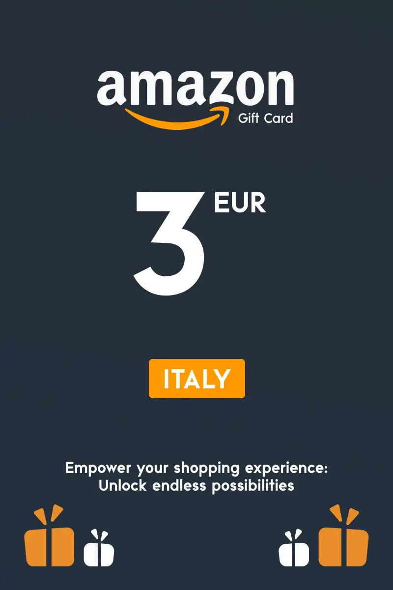 Amazon 3 EUR Gift Card (Italy) - Digital Key