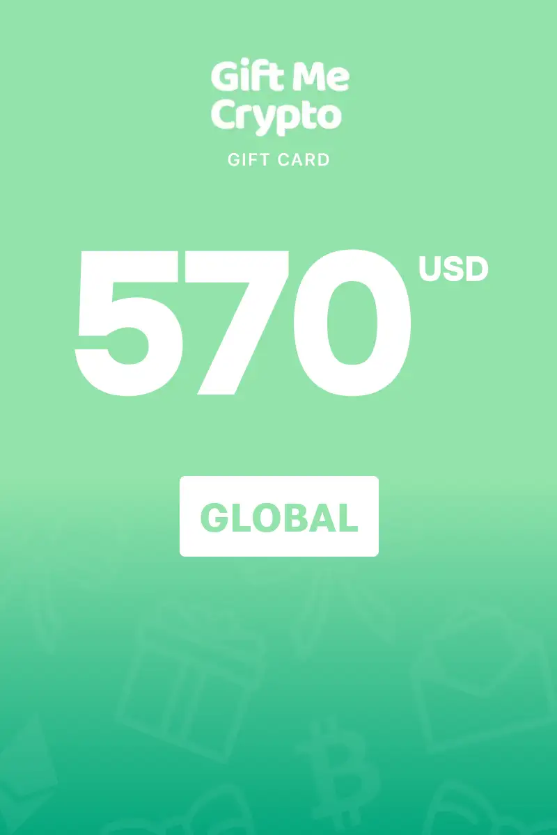 Gift Me Crypto 570 USD Gift Card (Global) - Digital Key
