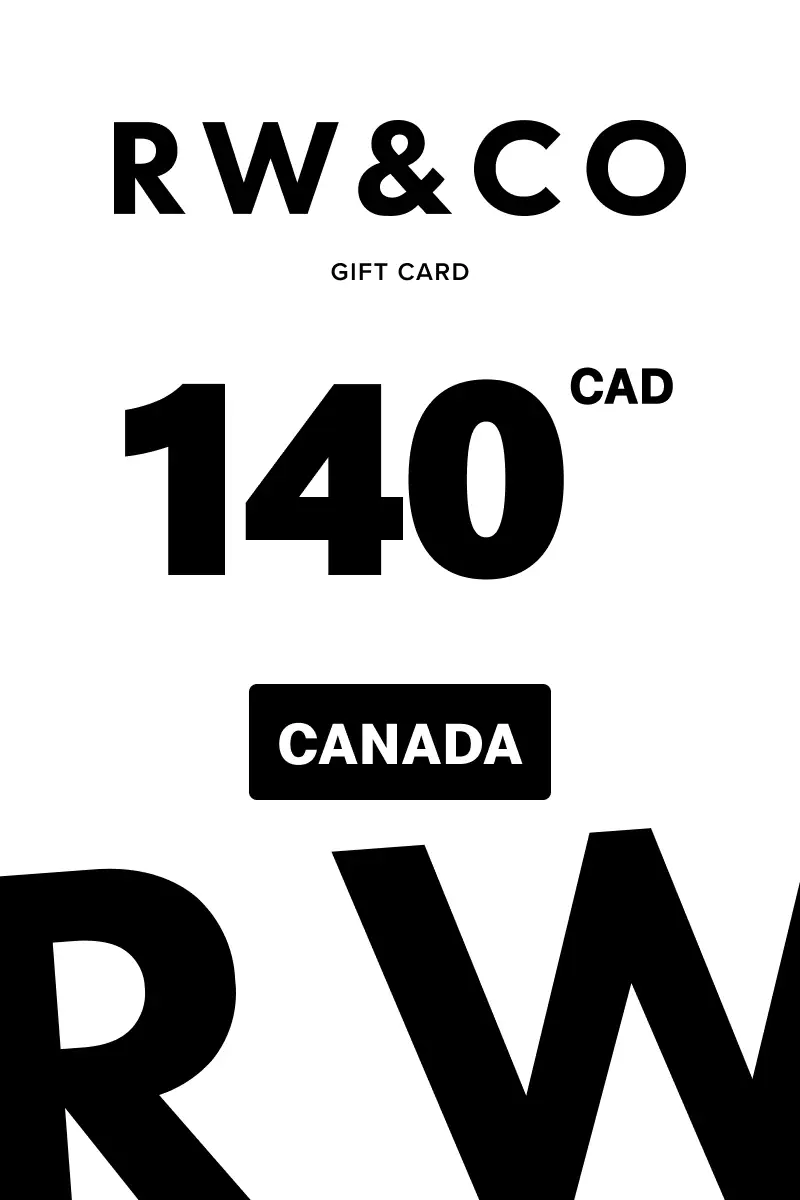 RW and Co 140 CAD Gift Card (Canada) - Digital Key