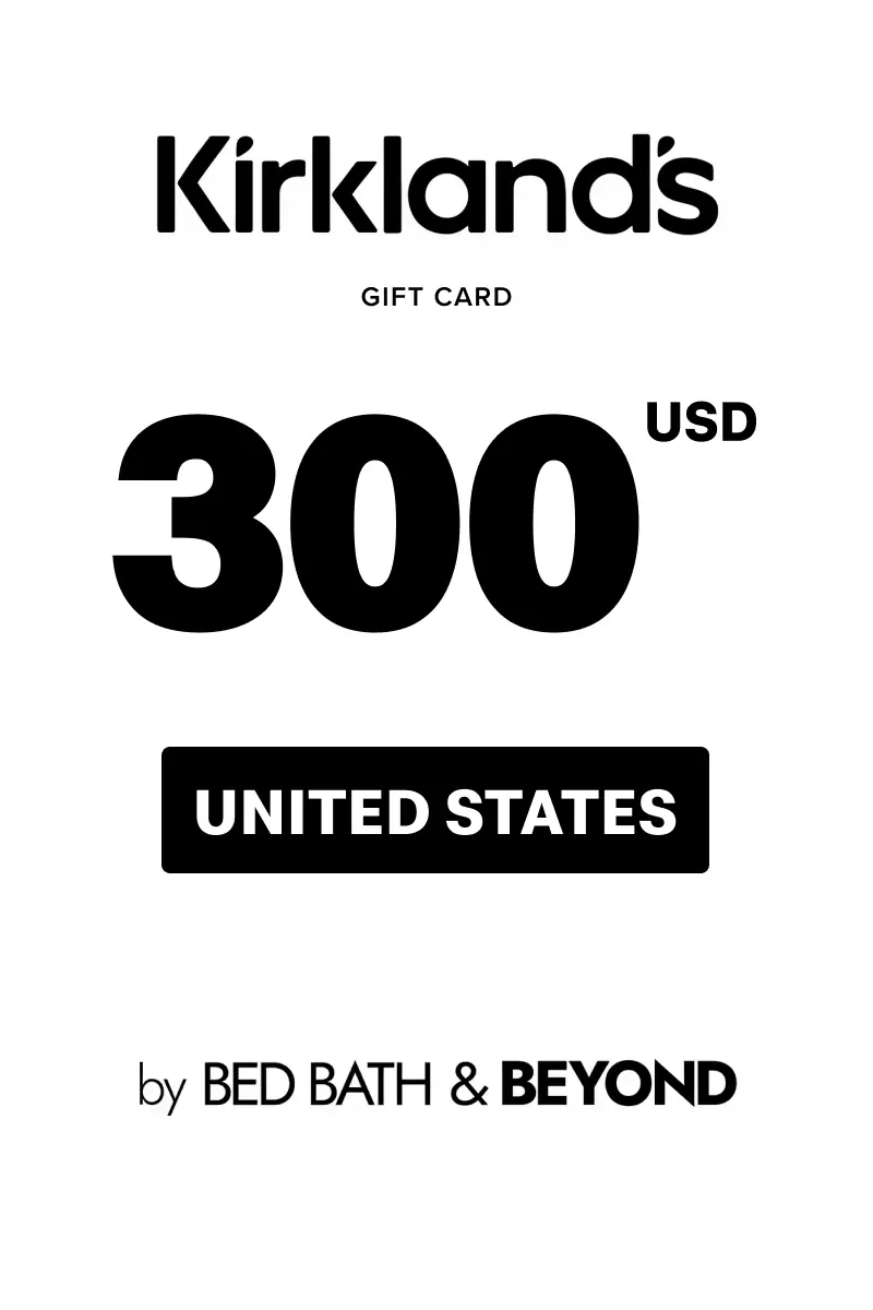 Kirkland's 300 USD Gift Card (United States) - Digital Key