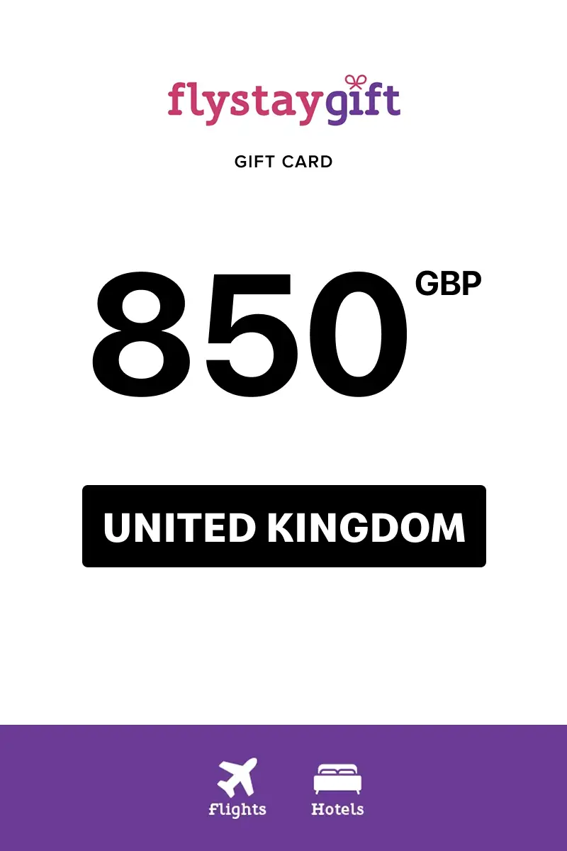 Flystay Gift 850 GBP Gift Card (United Kingdom) - Digital Key