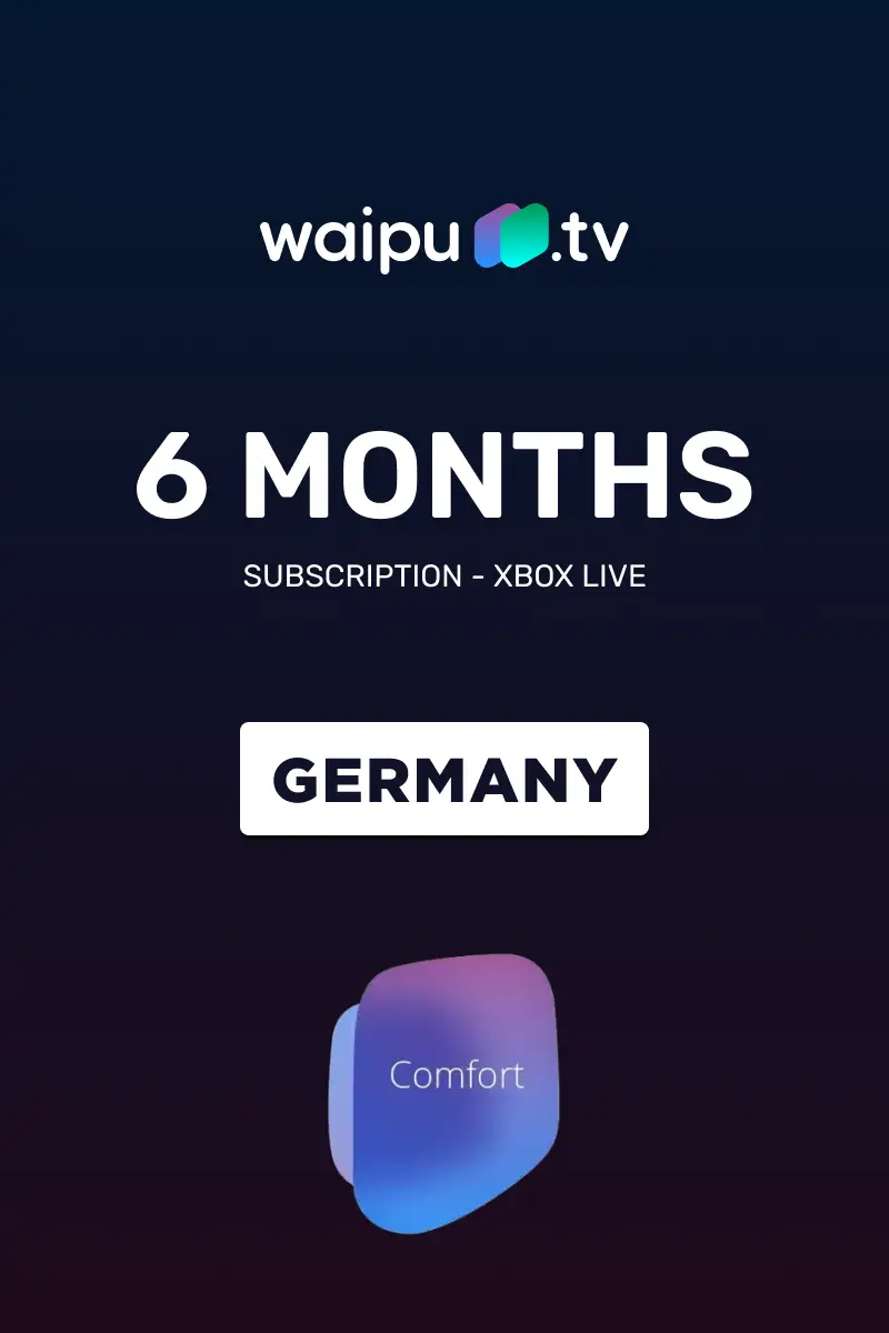 Waipu.tv Comfort 6 Months Subscription (Germany) - Waipu.tv - Digital Key