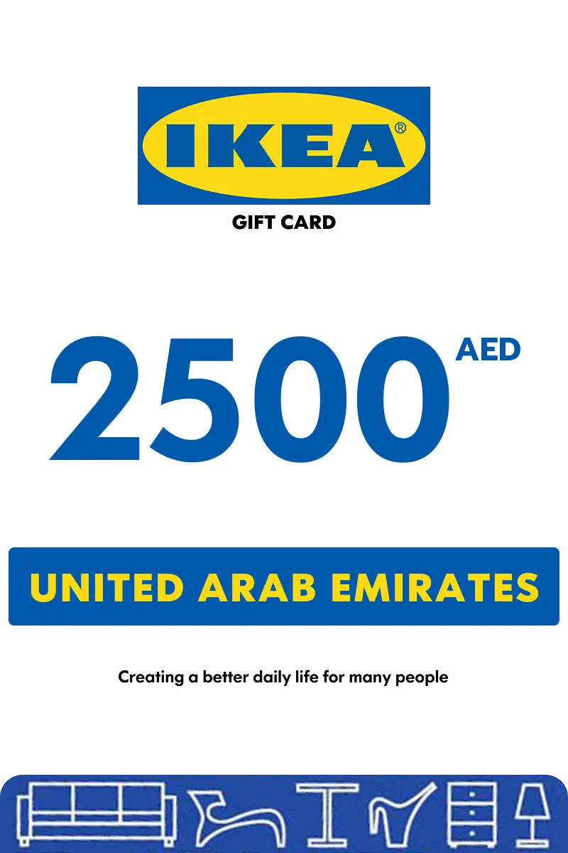 IKEA 2500 AED Gift Card (United Arab Emirates) - Digital Key