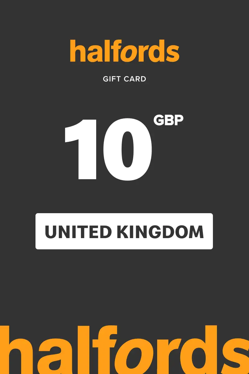 Halfords 10 GBP Gift Card (United Kingdom) - Digital Key