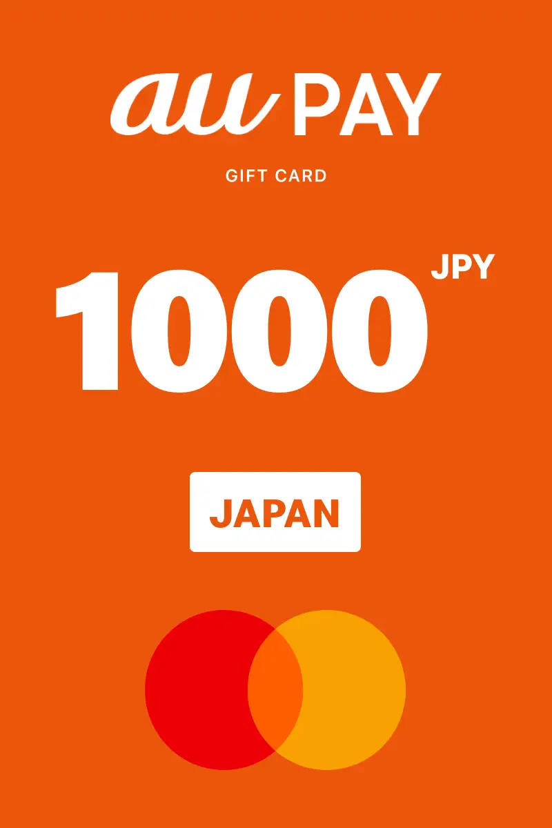 au PAY Prepaid Card 1000 JPY Gift Card (Japan) - Digital Key