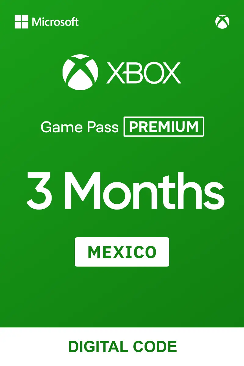 Xbox Game Pass (Premium) 3 Months (Mexico) - Xbox Live - Digital Key