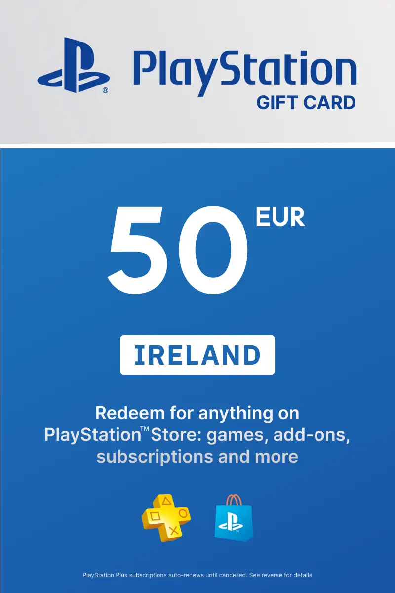 PlayStation Store 50 EUR Gift Card (Ireland) - Digital Key