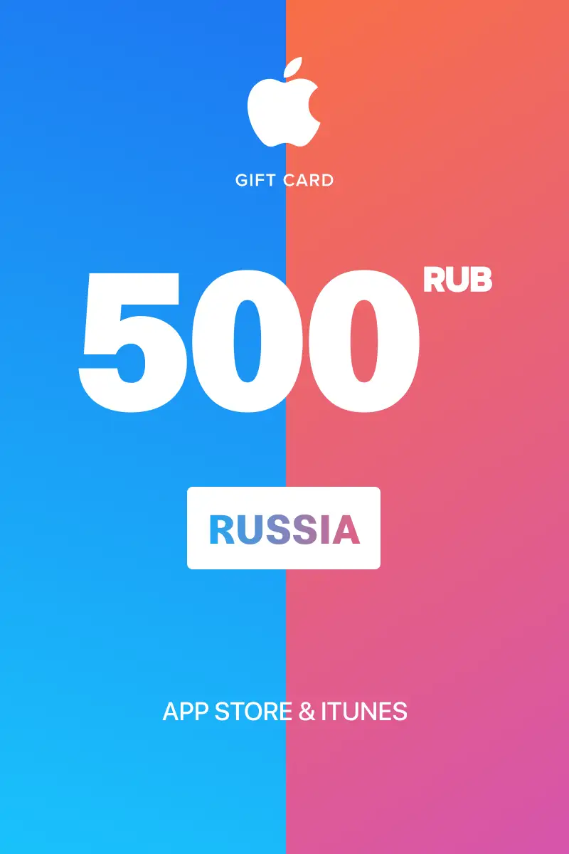 App Store and iTunes 500 RUB Gift Card (Russia) - Digital Key
