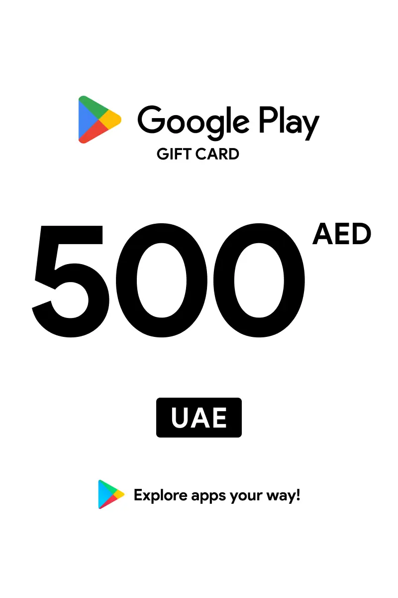 Google Play 500 AED Gift Card (United Arab Emirates) - Digital Key