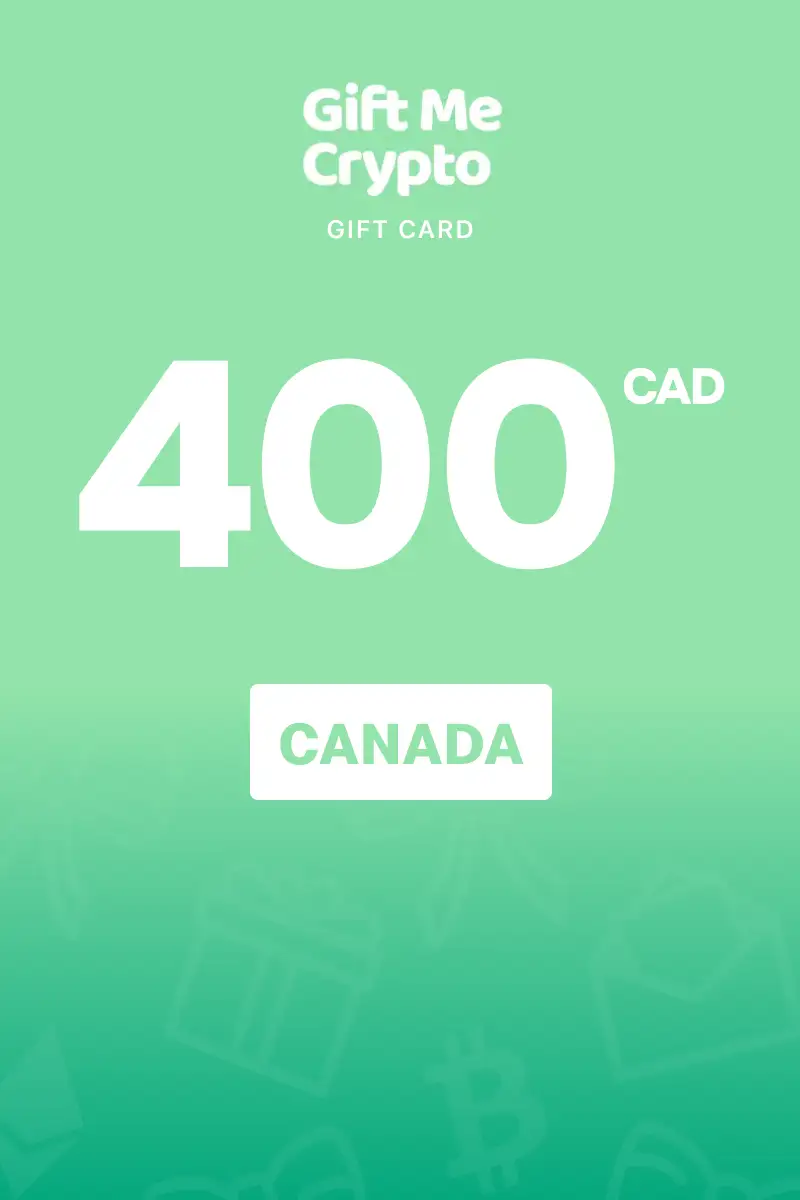 Gift Me Crypto 400 CAD Gift Card (Canada) - Digital Key