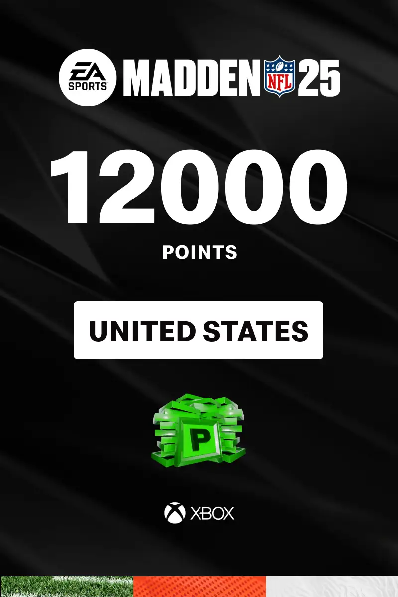 EA Sports Madden NFL 25 - 12000 Madden Points (United States) (Xbox One / Xbox Series X|S) - Xbox Live - Digital Key