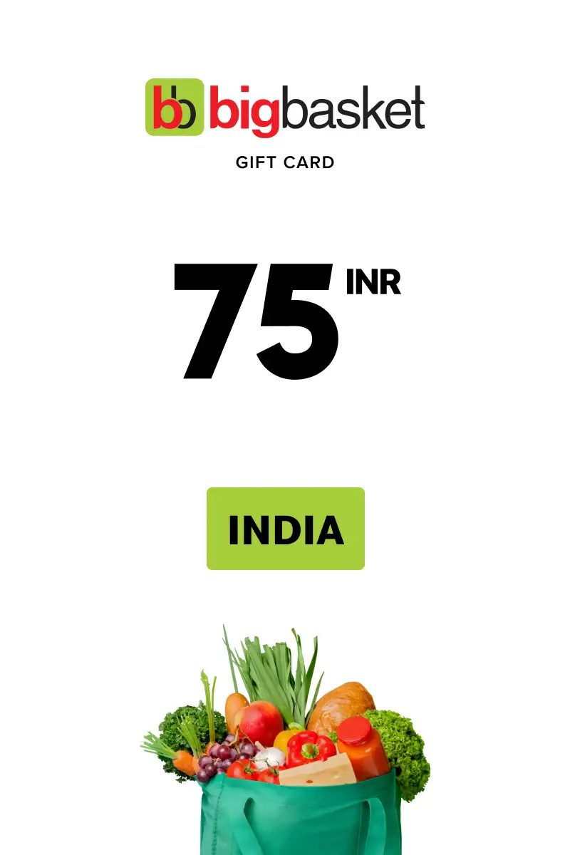 Bigbasket 75 INR Gift Card (India) - Digital Key