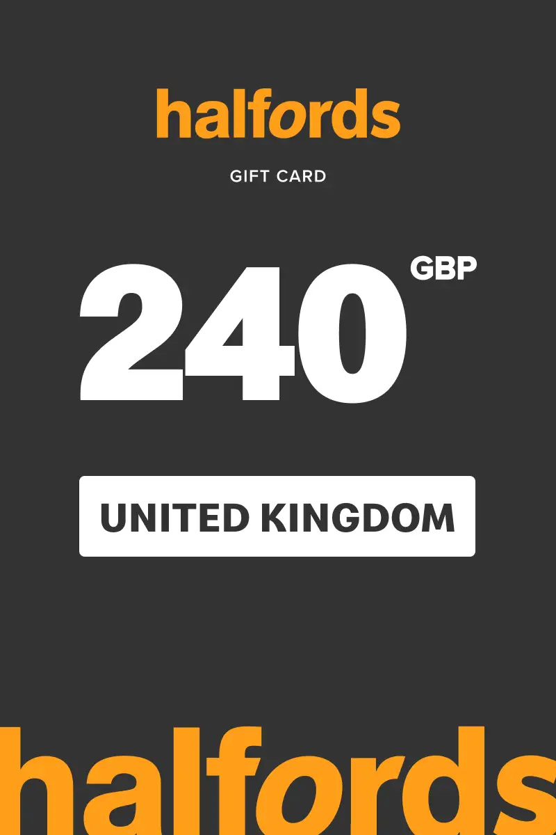 Halfords 240 GBP Gift Card (United Kingdom) - Digital Key