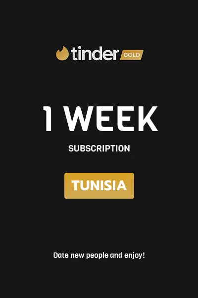 Tinder Gold 1 Week Subscription (Tunisia) - Digital Key