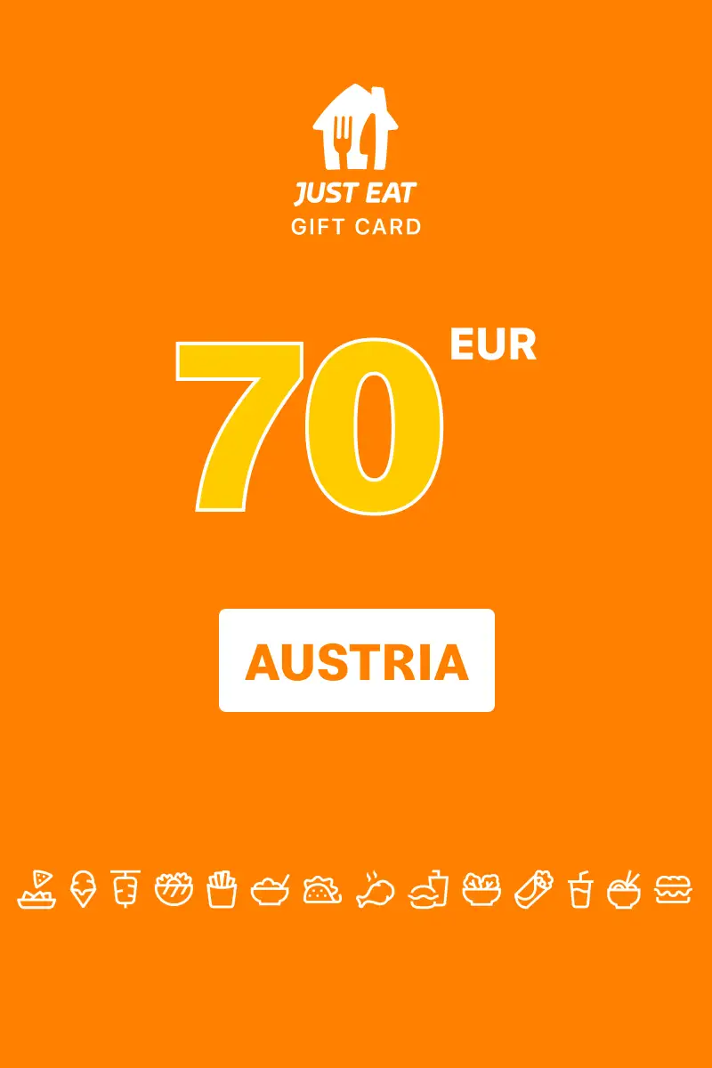 Lieferando (Just Eat) 70 EUR Gift Card (Austria) - Digital Key