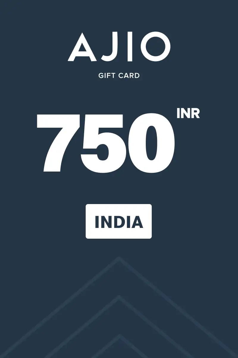 AJIO 750 INR Gift Card (India) - Digital Key