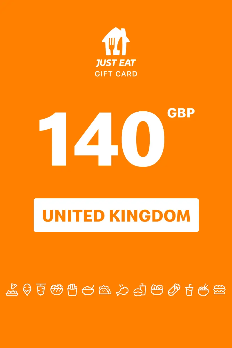 Just Eat 140 GBP Gift Card (United Kingdom) - Digital Key