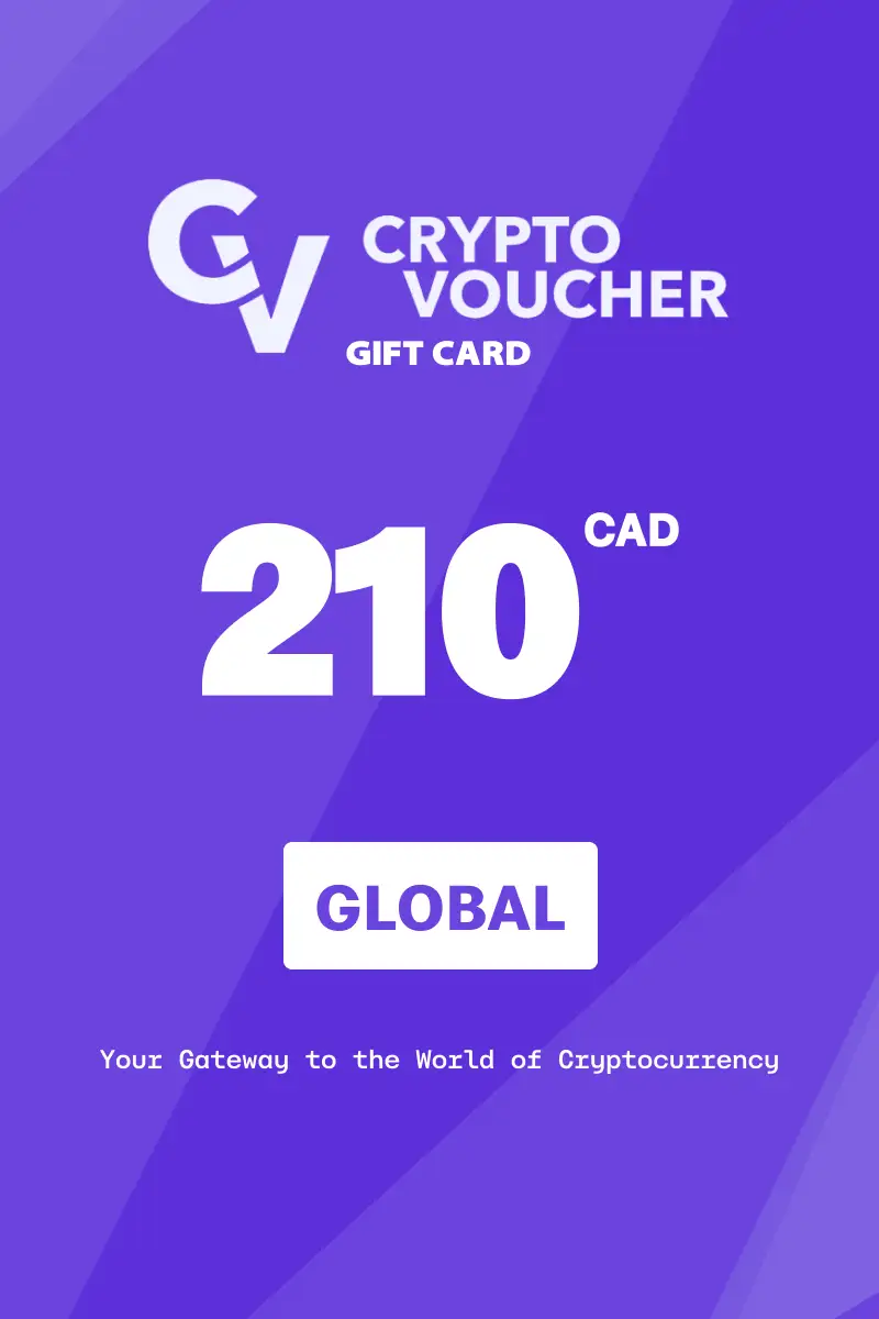 Crypto Voucher 210 CAD Gift Card (Global) - Digital Key