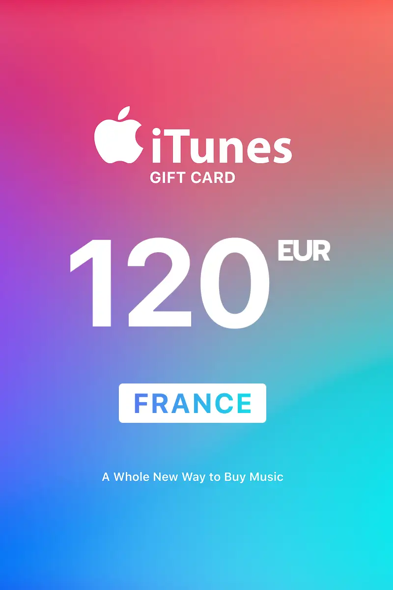Apple iTunes 120 EUR Gift Card (France) - Digital Key
