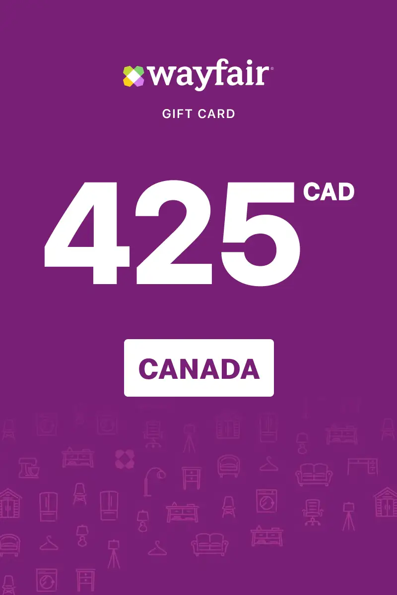 Wayfair 425 CAD Gift Card (Canada) - Digital Key
