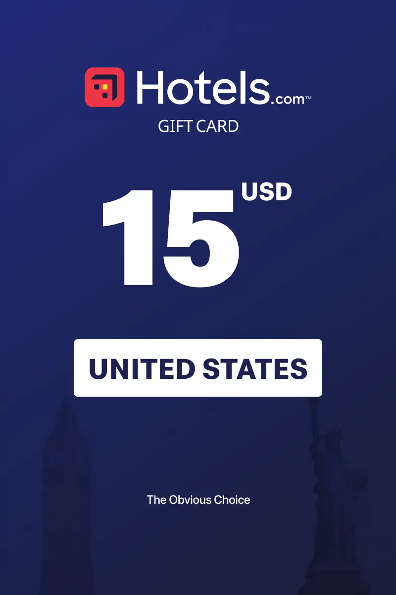 Hotels.com 15 USD Gift Card (United States) - Digital Key