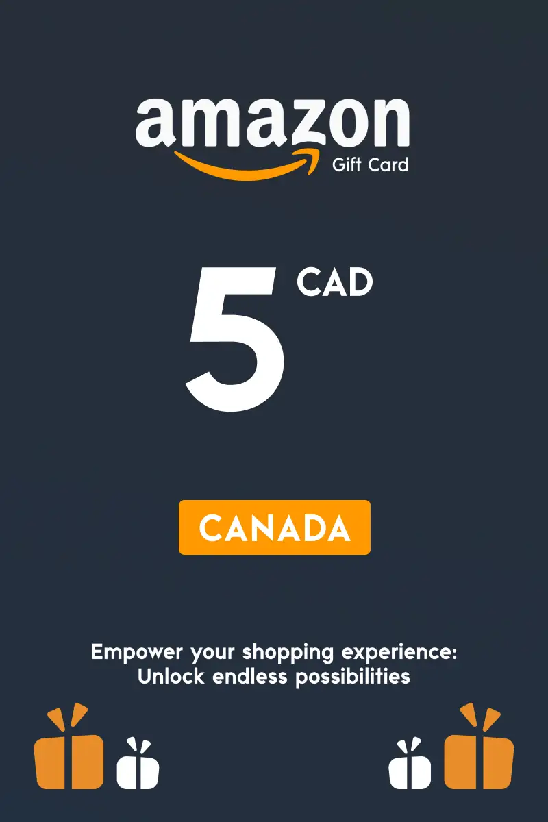 Amazon 5 CAD Gift Card (Canada) - Digital Key