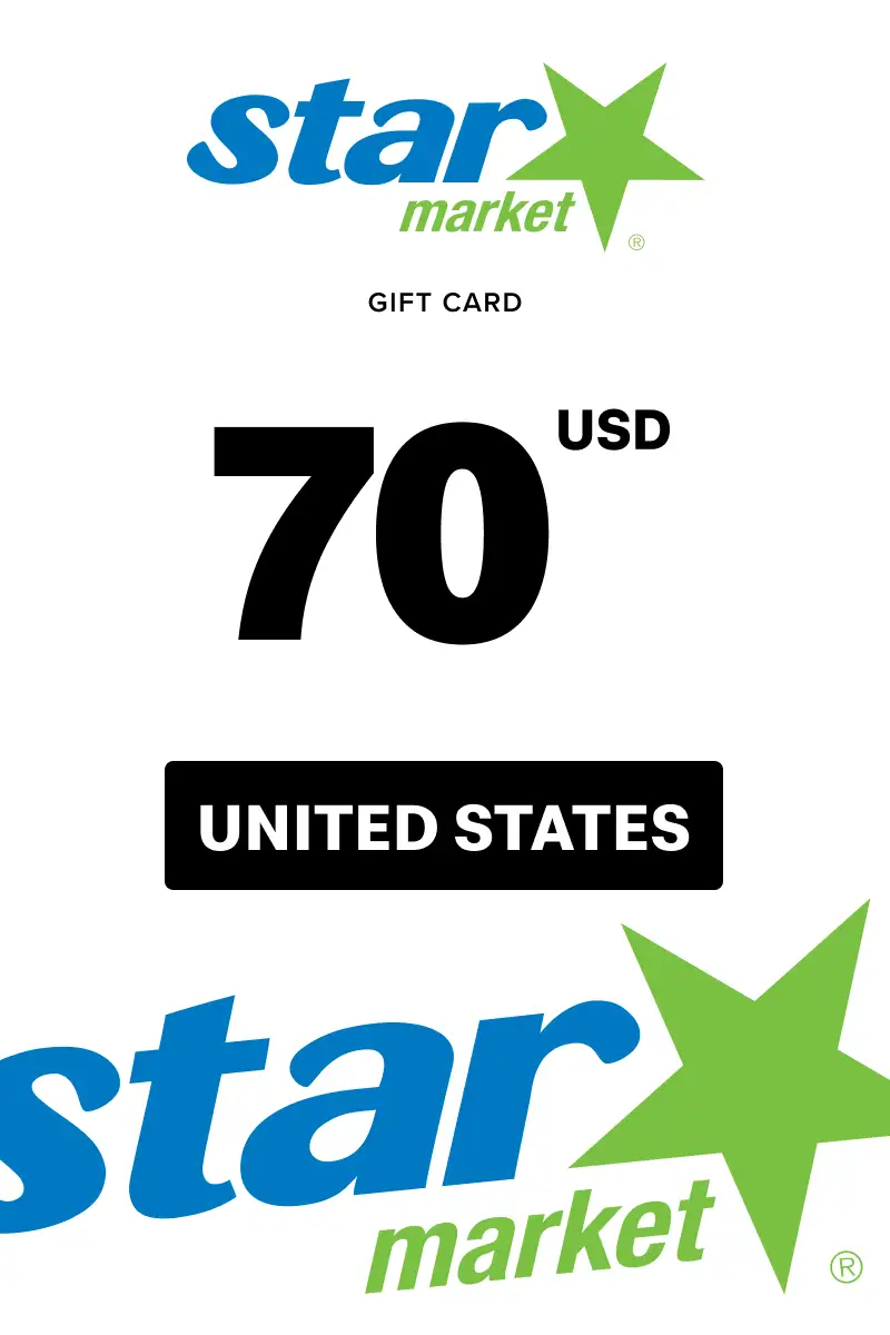 Star Market 70 USD Gift Card (United States) - Digital Key