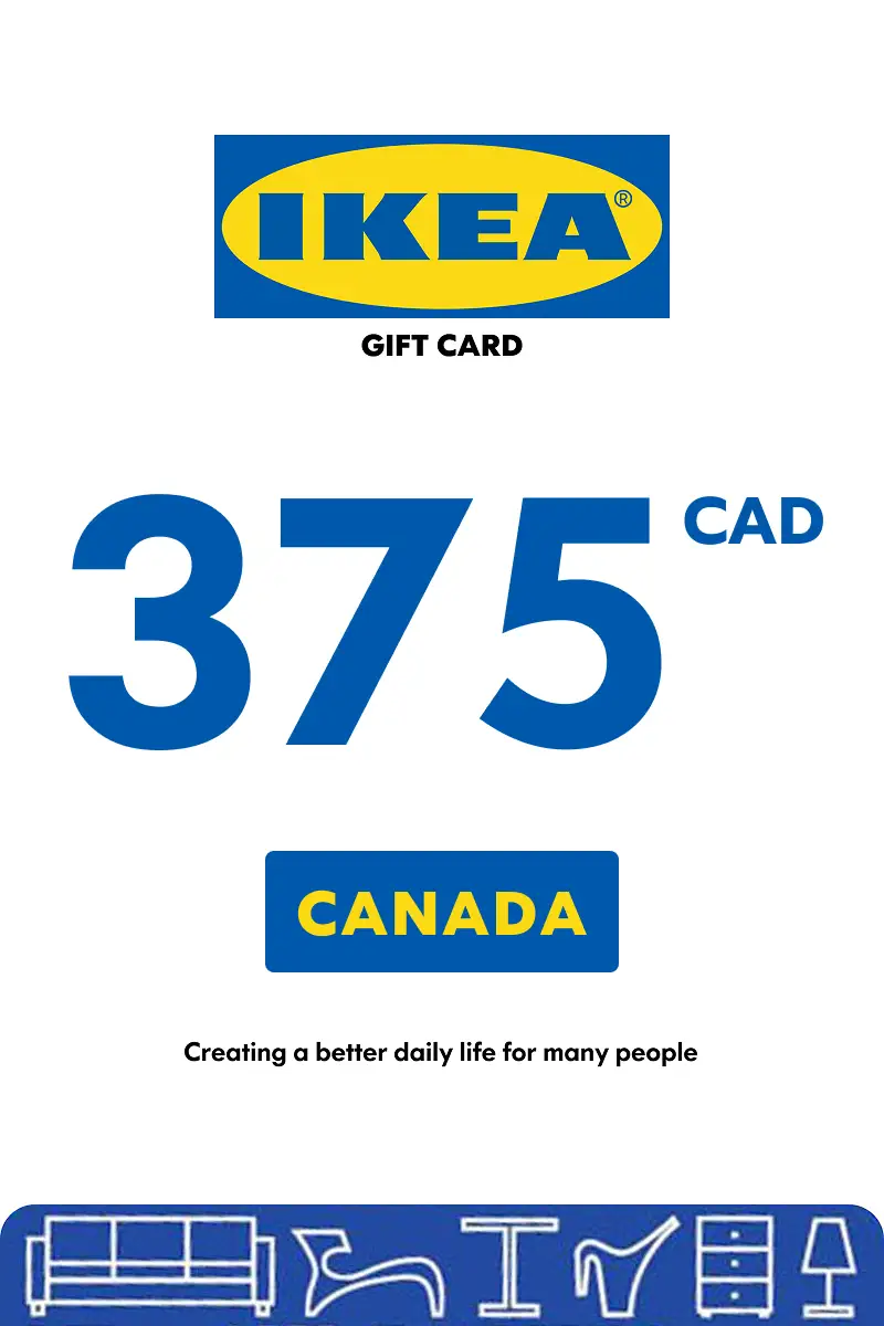 IKEA 375 CAD Gift Card (Canada) - Digital Key