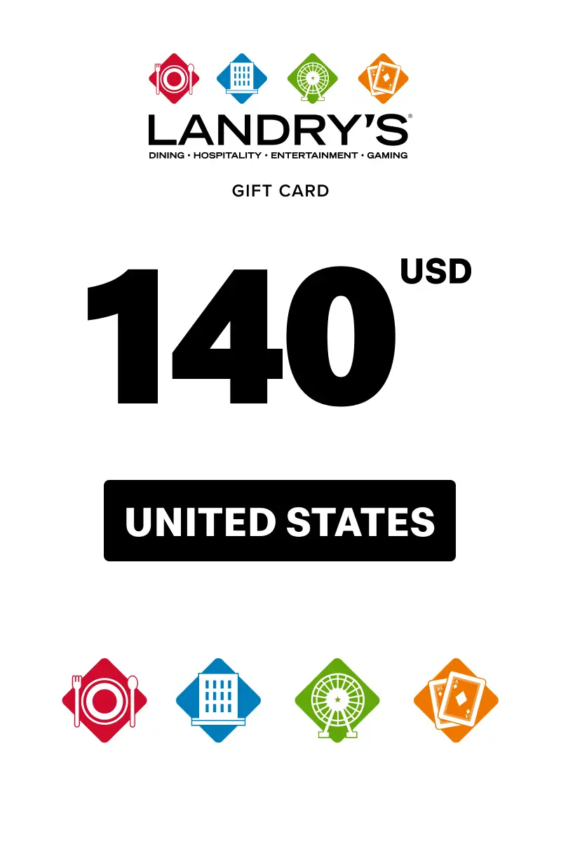 Landrys Restaurant 140 USD Gift Card (United States) - Digital Key