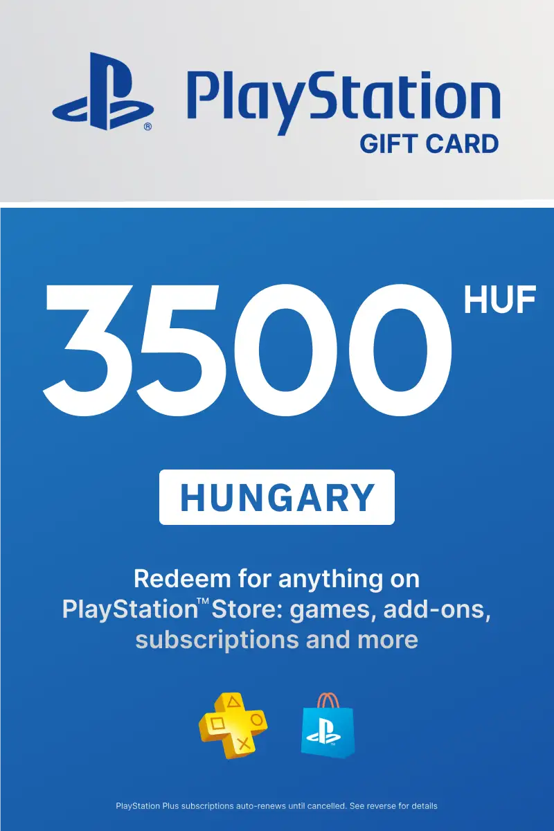 PlayStation Store 3500 HUF Gift Card (Hungary) - Digital Key