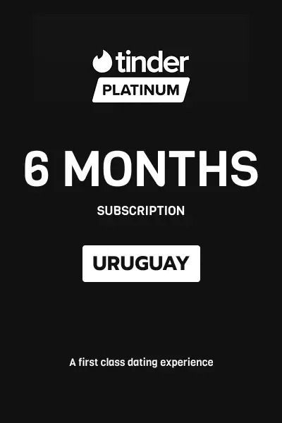 Tinder Platinum 6 Months Subscription (Uruguay) - Digital Key