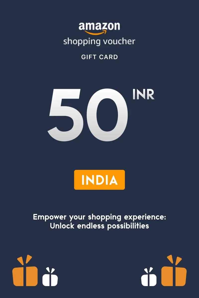 Amazon Shopping Voucher 50 INR Gift Card (India) - Digital Key