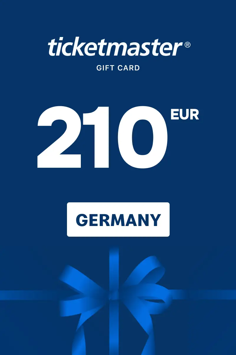 Ticketmaster 210 EUR Gift Card (Germany) - Digital Key