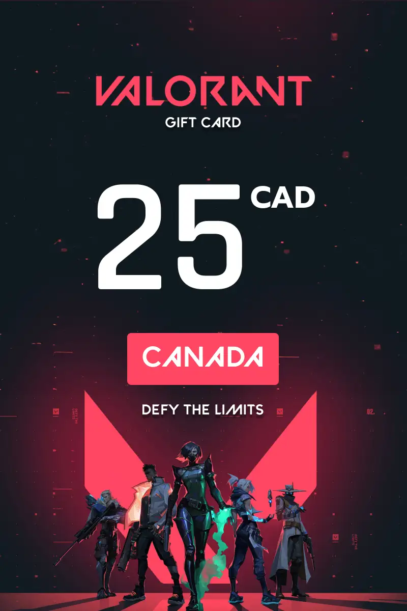 Valorant 25 CAD Gift Card (Canada) - Digital Key