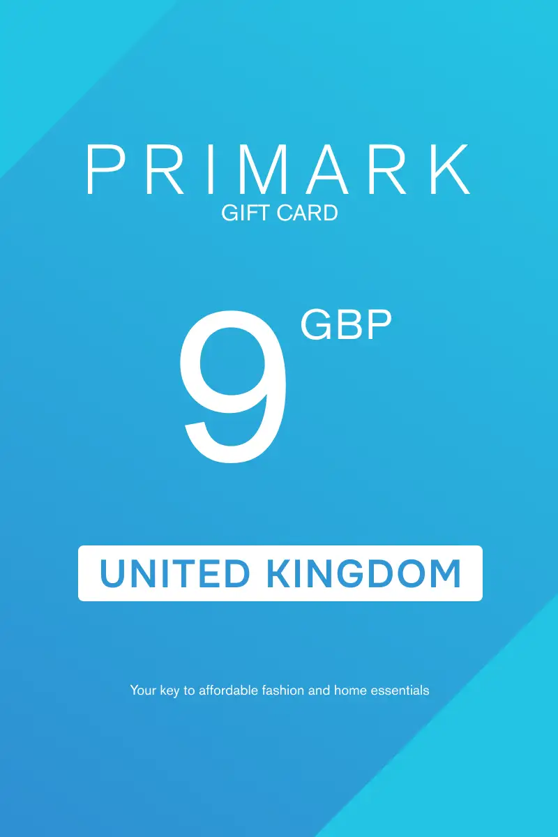 Primark 9 GBP Gift Card (United Kingdom) - Digital Key